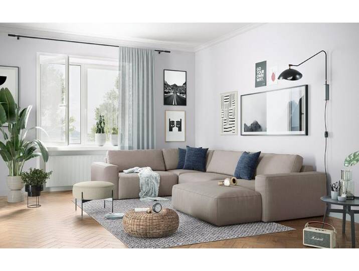 COTTA Wohnlandschaft Lasso, mit wasserabweisendem Stoff, beige, natural von Cotta