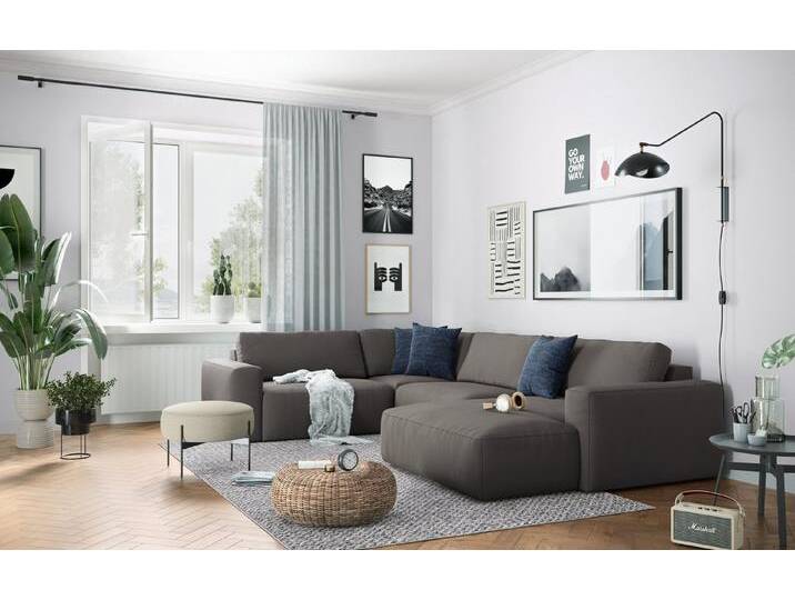 COTTA Wohnlandschaft Lasso, mit wasserabweisendem Stoff, grau, dunkelgrau von Cotta