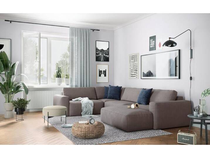 COTTA Wohnlandschaft Lasso, mit wasserabweisendem Stoff, grau, taupe von Cotta