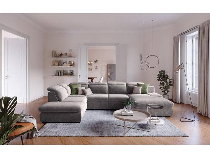 COTTA Wohnlandschaft Lorena, mit Schlaffunktion & Bettkasten, verstellbare Kopflehnen, grau, dust COTTA Wohnlandschaft Lorena, mit Schlaffunktion & Bettkasten, verstellbare Kopflehnen, grau, dust von Cotta