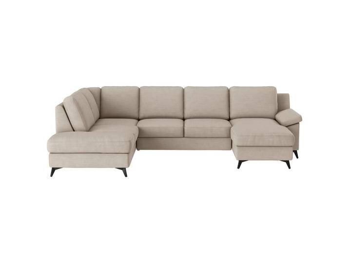 Cotta WOHNLANDSCHAFT, Beige, 6-Sitzer, Ottomane rechts, Ottomane links, U-Form, 309x204 cm, Stoffauswahl, Rücken echt, Wohnzimmer, Sofas & Couches, von Cotta