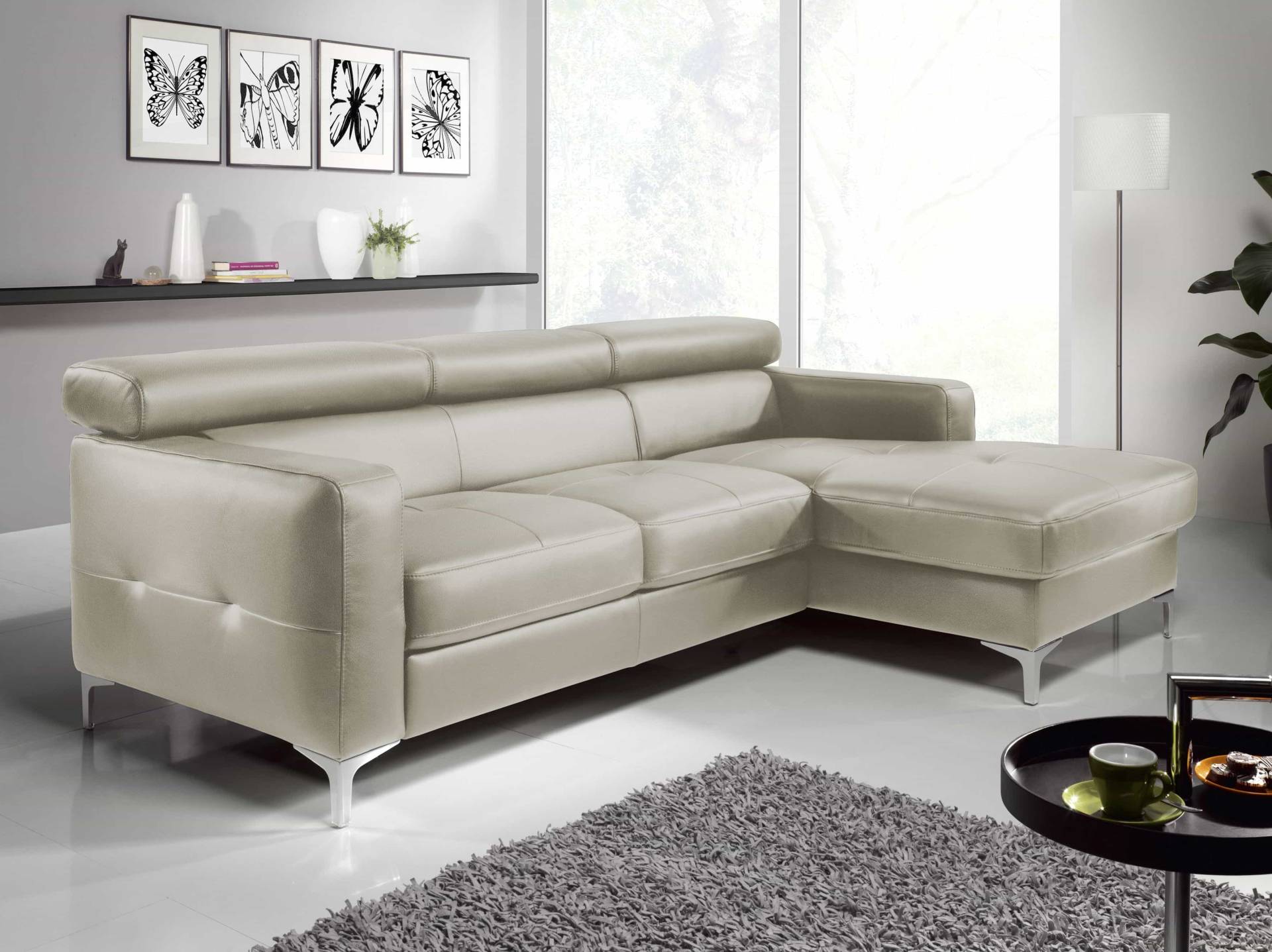 Echtleder Ecksofa Sammy mit Recamiere & Schlaffunktion – Cotta Echtleder Ecksofa Sammy mit Recamiere & Schlaffunktion – Cotta von Cotta