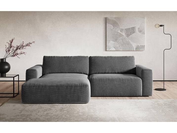 Ecksofa COTTA Lasso L-Form, XL-Sofa , grau (anthrazit), B:288cm, Sofas von Cotta