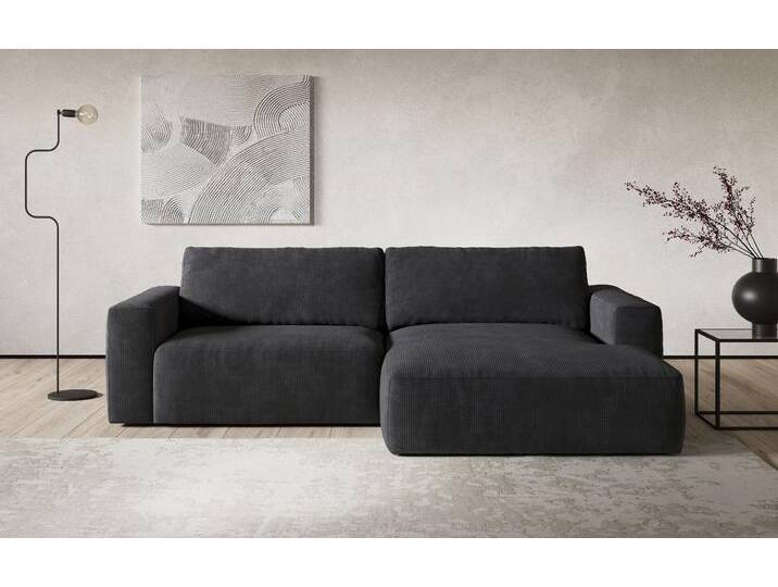 Ecksofa COTTA Lasso L-Form, XL-Sofa , grau (charcoal), B:288cm, 88% Polyester, 12% Polyamid, Sofas von Cotta