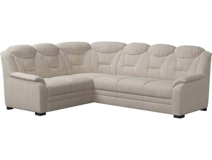 Ecksofa COTTA Marcus L-Form , beige, B:263cm H:99cm T:211cm, 100% Polyester, Sofas, wahlweise mit Bettfunktion & Stauraum von Cotta