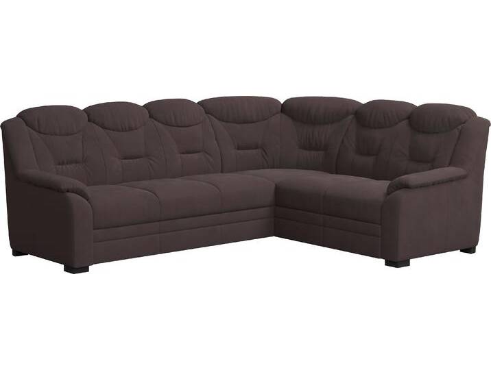 Ecksofa COTTA Marcus L-Form , braun (earth), B:263cm H:99cm T:211cm, 100% Polyester, Sofas, wahlweise mit Bettfunktion & Stauraum von Cotta