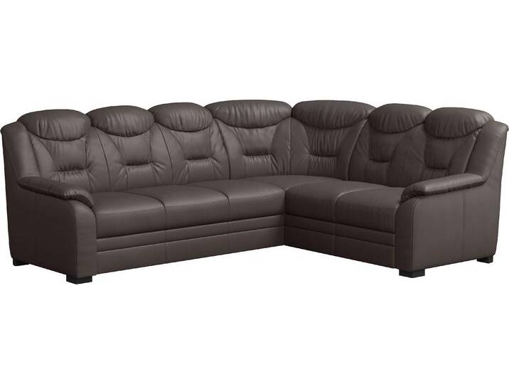 Ecksofa COTTA Marcus L-Form , braun (mud), B:263cm H:99cm T:211cm, 64% Polyurethan, 25% Polyester, 11% Baumwolle, Sofas, wahlweise mit Bettfunktion & Stauraum von Cotta