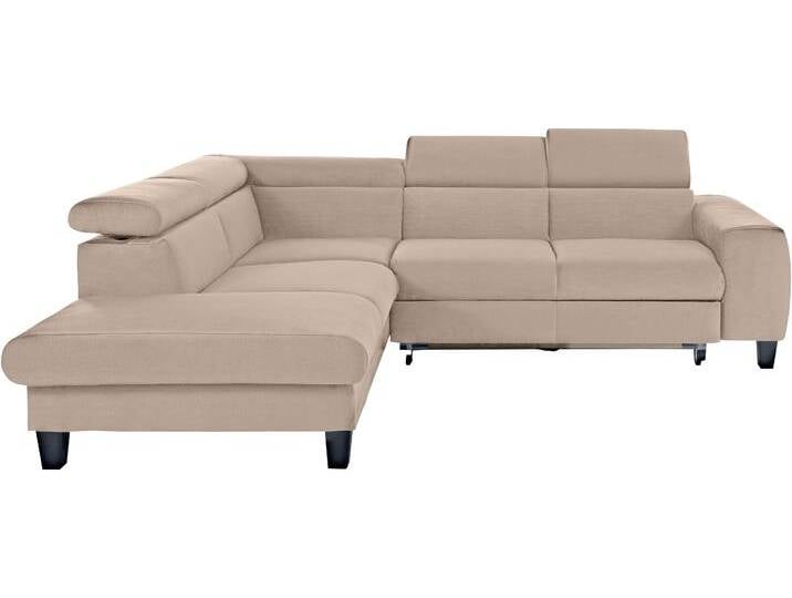 Ecksofa, Microfaser PRIMABELLE, Beige, 249×207 cm, Ottomane Links, Landhausstil, Cotta von Cotta