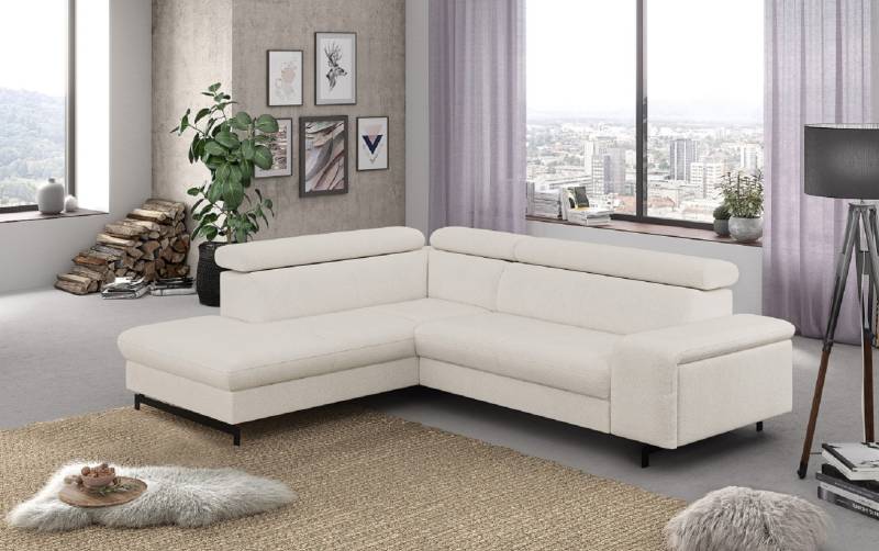 Ecksofa Emma mit Schlaffunktion und Bettkasten – Funktionalität trifft auf elegantes Design von Cotta