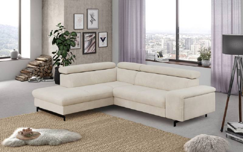 Ecksofa Emma mit Schlaffunktion und Bettkasten – Funktionalität trifft auf elegantes Design von Cotta