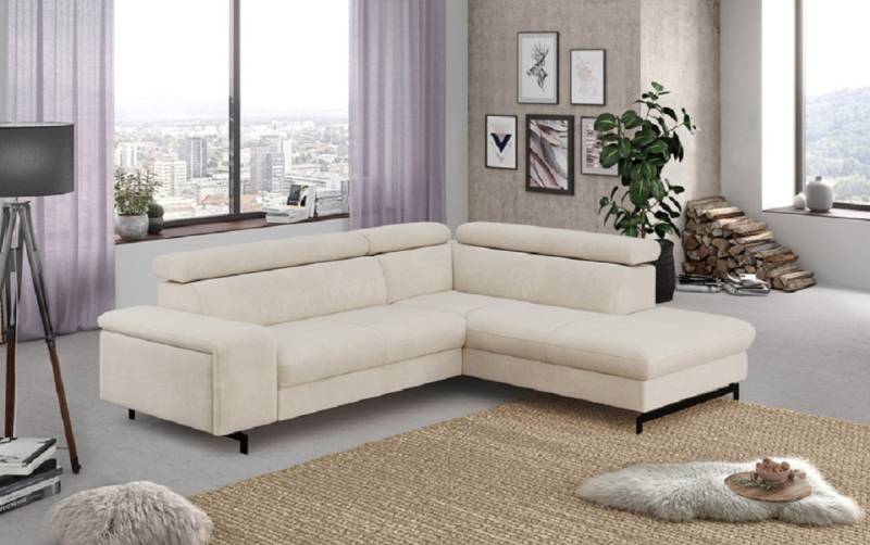 Ecksofa Emma mit Schlaffunktion und Bettkasten – Funktionalität trifft auf elegantes Design von Cotta