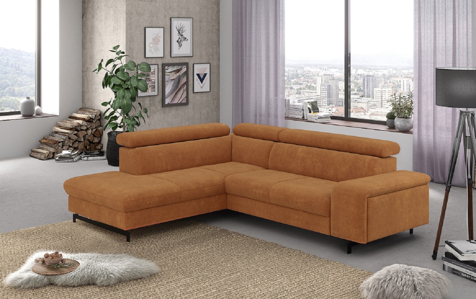 Ecksofa Emma mit Schlaffunktion und Bettkasten – Funktionalität trifft auf elegantes Design von Cotta