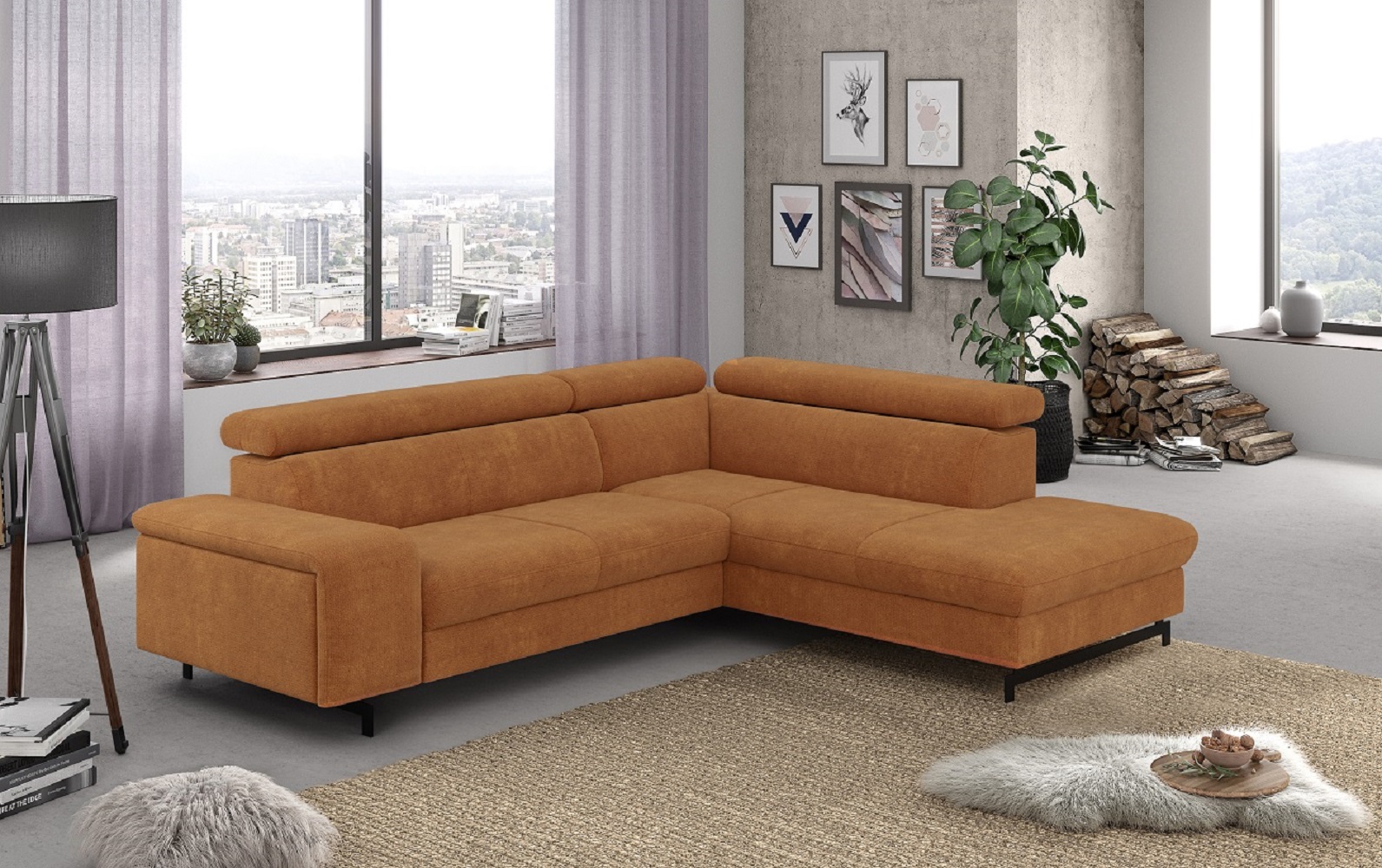 Ecksofa Emma mit Schlaffunktion und Bettkasten – Funktionalität trifft auf elegantes Design von Cotta