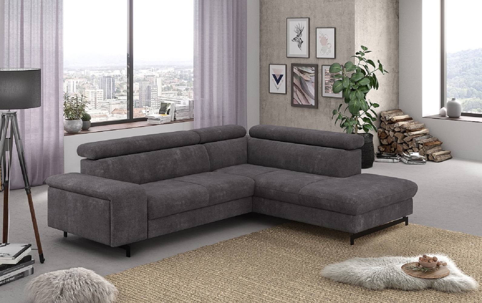 Ecksofa Emma mit Schlaffunktion und Bettkasten – Funktionalität trifft auf elegantes Design von Cotta
