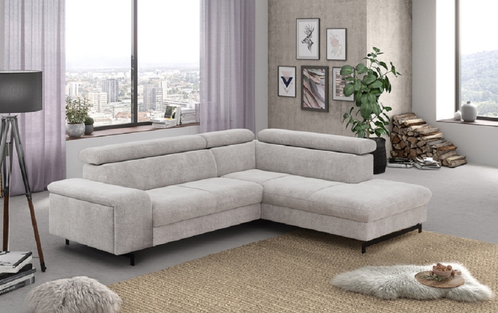 Ecksofa Emma mit Schlaffunktion und Bettkasten – Funktionalität trifft auf elegantes Design von Cotta