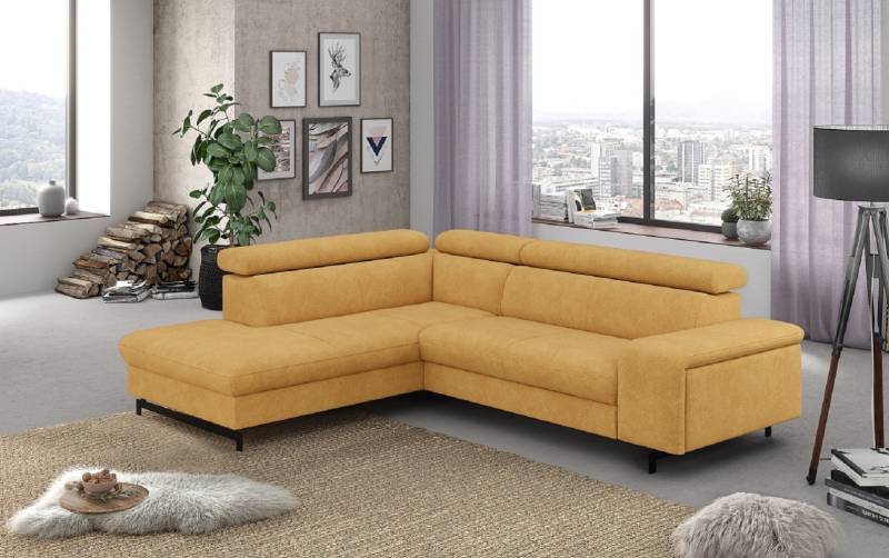 Ecksofa Emma mit Schlaffunktion und Bettkasten – Funktionalität trifft auf elegantes Design von Cotta