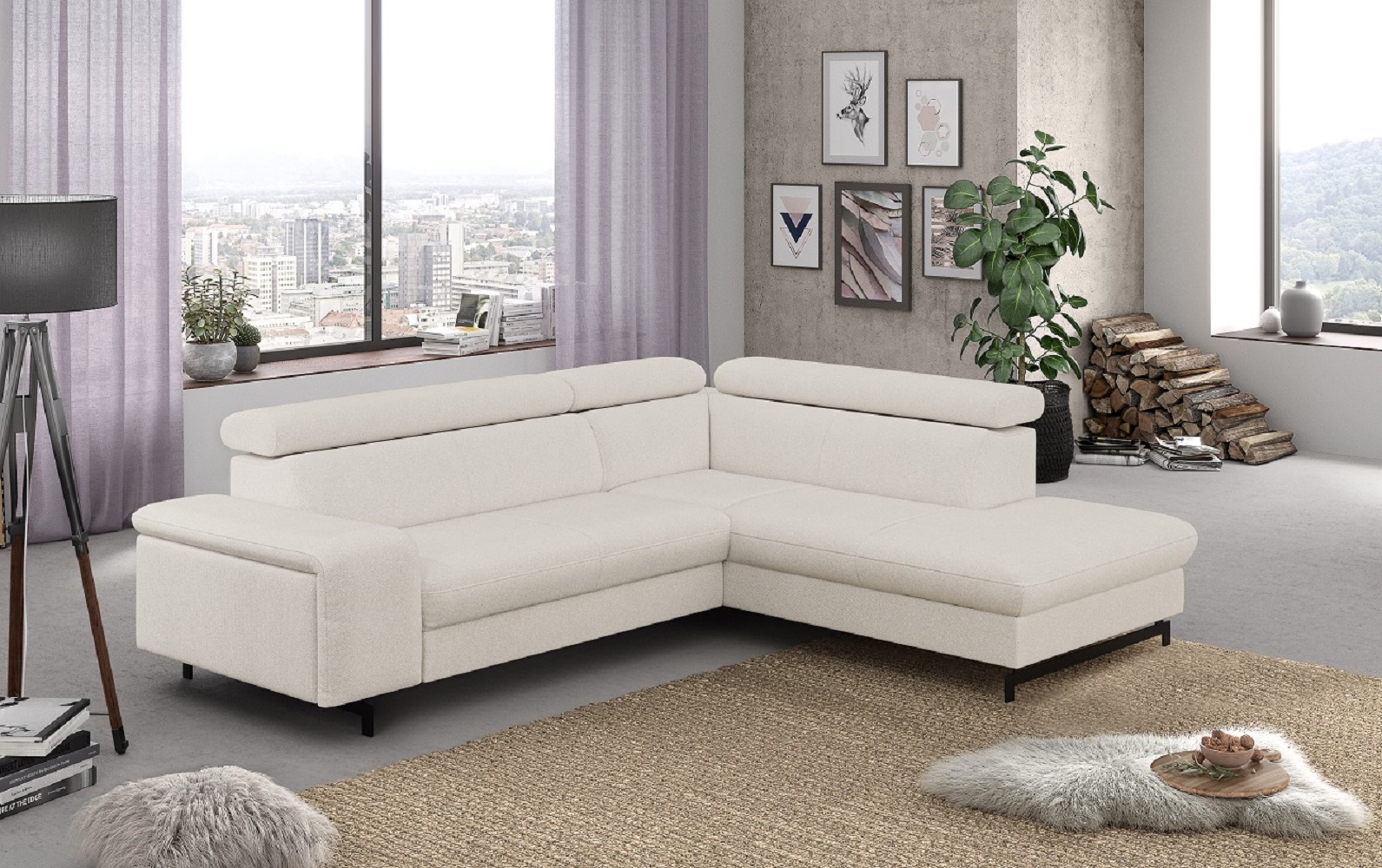 Ecksofa Emma mit Schlaffunktion und Bettkasten – Funktionalität trifft auf elegantes Design von Cotta