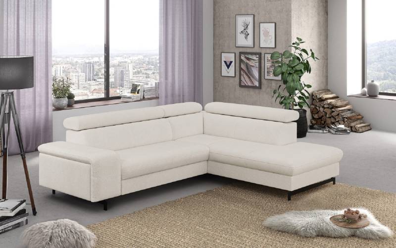 Ecksofa Emma mit Schlaffunktion und Bettkasten – Funktionalität trifft auf elegantes Design von Cotta
