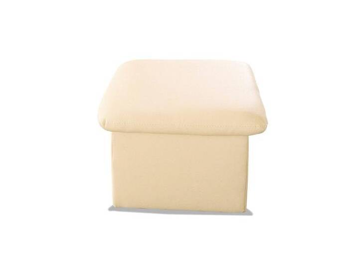 Hocker COTTA Casino , beige (natur), B:56cm H:42cm T:56cm, Luxus-Kunstleder, NaturLEDER, echtes Rindsleder, Luxus-Microfaser (100% Polyester), SOFTLUX-Kunstleder, Hocker von Cotta