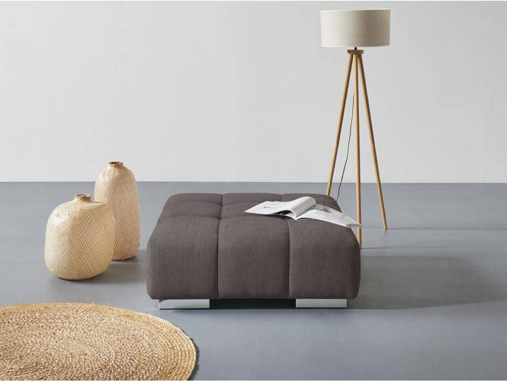 Hocker COTTA Orion , grau (charcoal), B:103cm H:42cm T:103cm, 100% Polyester, Hocker von Cotta