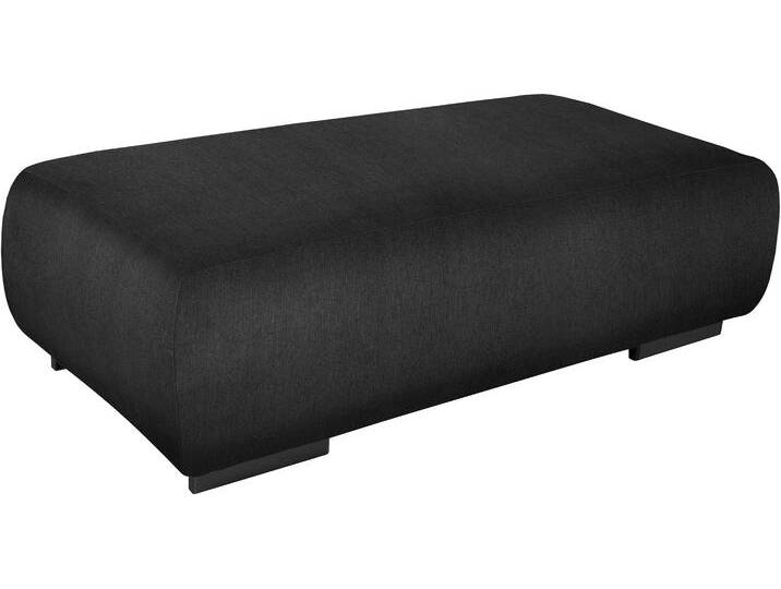 Hockerbank COTTA Side , schwarz, B:132cm H:42cm T:68cm, 100% POLYESTER (PES), Hocker von Cotta