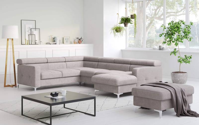 Wohnlandschaft Sammy - All Senses - mit Schlaffunktion & Bettkasten - Cotta von Cotta