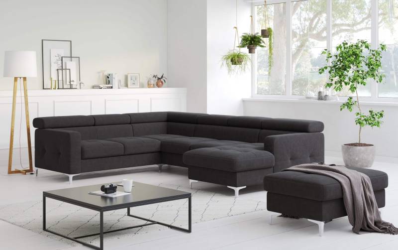 Wohnlandschaft Sammy - All Senses - mit Schlaffunktion & Bettkasten - Cotta von Cotta
