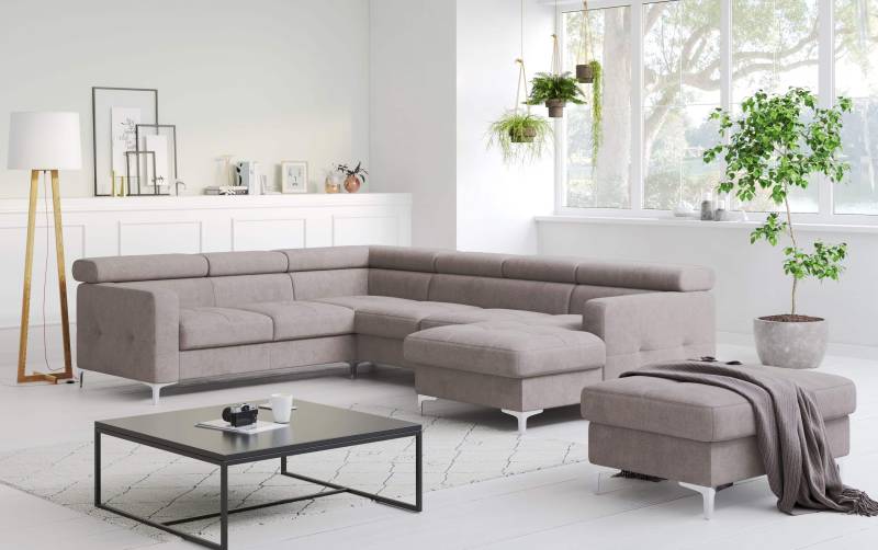 Wohnlandschaft Sammy - All Senses - mit Schlaffunktion & Bettkasten - Cotta von Cotta