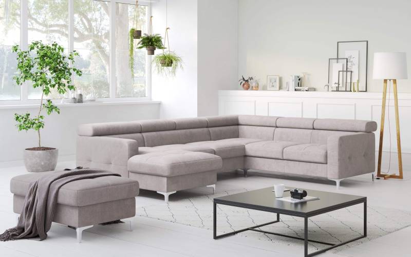Wohnlandschaft Sammy - All Senses - mit Schlaffunktion & Bettkasten - Cotta von Cotta