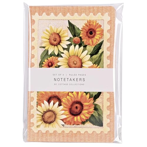 Cottage Garden Notetakers Lined Journal Notebook 5.5 x 8.5 Inch Sunflower Vintage Collection Assorted Set of 3 Cottage Garden Notetakers Lined Journal Notebook 5.5 x 8.5 Inch Sunflower Vintage Collection Assorted Set of 3 von Cottage Garden