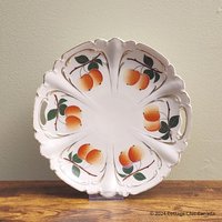 Antiker Art Deco Obst Kuchen Teller Serviertablett Aus Porzellan von CottageChicCanada