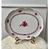 Große Servierplatte Aus Der Porzellanmanufaktur Herend/Ungarn. Apponyi Motiv Große Servierplatte Aus Der Porzellanmanufaktur Herend/Ungarn. Apponyi Motiv von CottageVintageVienna