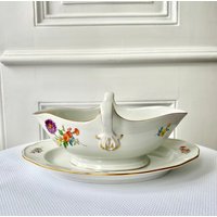 Schöne Vintage-Sauciere Von Einer Berühmten Meissener Manufaktur, Deutschland. Meissen Sauciere. Für Soße Oder Sahne Schöne Vintage-Sauciere Von Einer Berühmten Meissener Manufaktur, Deutschland. Meissen Sauciere. Für Soße Oder Sahne von CottageVintageVienna