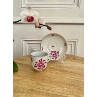 Vintage Herend Espresso Tasse. Nanking Blumenmotiv.handbemalt von CottageVintageVienna