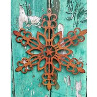 Deko Rost - Stern/Schneeflocke Zum Hängen -Mod 1 ...winter-Weihnachtsdeko Im Skandi- Landhausstil von Cottagegarden24