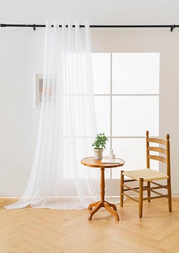 Cotton Market Voile Gardine 1 Stück - Weiß Gardinen mit ösen - Transparent Vorhang für Wohnzimmer und Schlafzimmer - Modern Vorhang mit Glatte Struktur - 250x200 cm Cotton Market Voile Gardine 1 Stück - Weiß Gardinen mit ösen - Transparent Vorhang für Wohnzimmer und Schlafzimmer - Modern Vorhang mit Glatte Struktur - 250x200 cm von Cotton Market