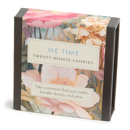 Signature Collection – Me Time (Floral) – 12 Kerzen mit Keramikständer, 20 Minuten lang von Cotton & Grey
