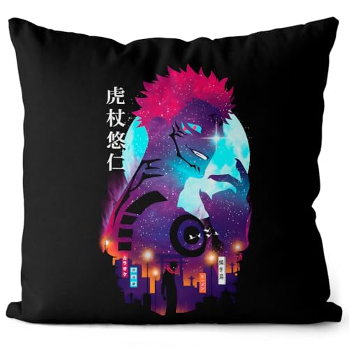 CottonCloud Yuji Night Sky Kissen mit Füllung 40cm Baumwolle Kaisen Anime Japan Manga von CottonCloud