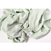 Mint Bambus Musselin Baby Swaddle Decke Unisex Design Mint Bambus Musselin Baby Swaddle Decke Unisex Design von CottonLoom
