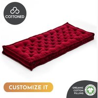 Benutzerdefiniertes 4-Zoll-Kissen Aus Bio-Baumwolle | Getuftet Jede Benutzerdefinierte Größe Und Stoff Auf Anfrage von CottonedShop