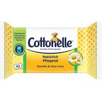 Cottonelle Feuchtes Toilettenpapier Natürlich Pflegend 1-lagig, 42 Tücher von Cottonelle