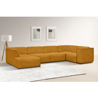 RAUM.ID Wohnlandschaft "Merid U-Form, jederzeit durch Module erweiterbar, B/T/H: 367/206/70 cm", als Modul oder separat verwendbar, für individuelle Zusammenstellung von Raum.Id