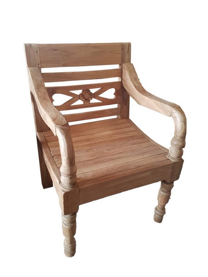 Couchcenter Gartenstuhl Gartenstuhl Stuhl Kasar Passend zur Gartenbank Kasar Gartenmöbel Teak, Teak Massivholz von Couchcenter