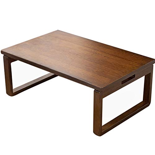 Couchtische Klappbarer Kleiner Tatami-Tisch Haushaltsbambustisch Faltbarer Niedriger Tisch Kleiner Esstisch (Color : Brown, Size : 60x40x23.5cm) von Couchtische