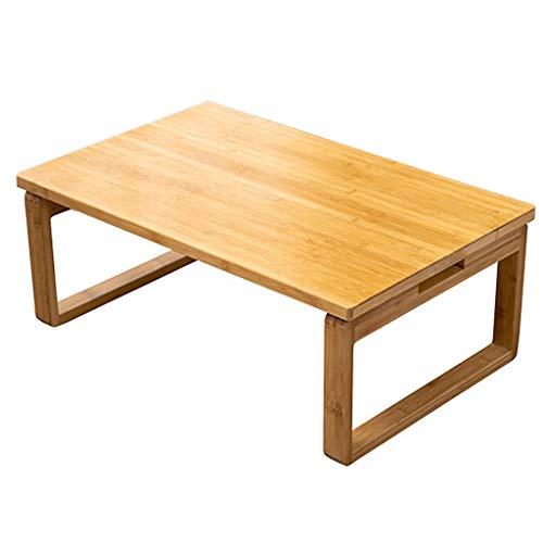 Couchtische Klappbarer Kleiner Tatami-Tisch Haushaltsbambustisch Faltbarer Niedriger Tisch Kleiner Esstisch (Color : Wood Color, Size : 60x40x23.5cm) von Couchtische