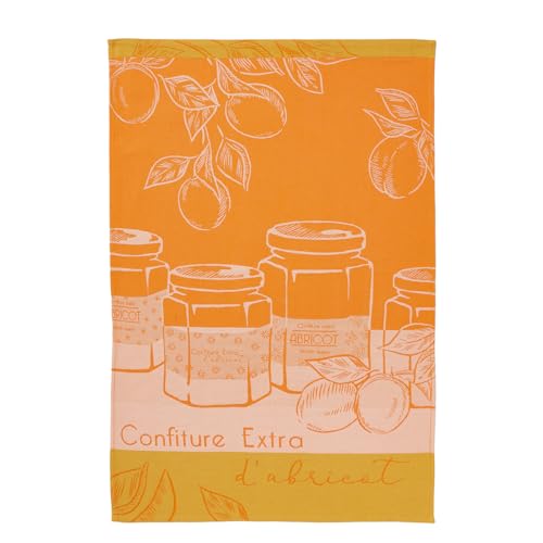 Coucke Geschirrtuch, Bedruckt, aus Baumwolle, 50 x 75 cm, Aprikosen aus dem Obstgarten Coucke Geschirrtuch, Bedruckt, aus Baumwolle, 50 x 75 cm, Aprikosen aus dem Obstgarten von Coucke
