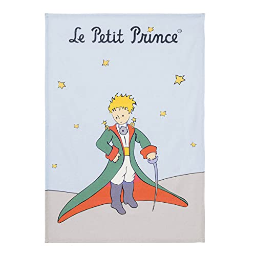 Coucke Little Prince Geschirrtuch mit Umhang-Design, digital Bedruckt, Baumwolle, 50,8 x 76,2 cm, Blau, 100% Baumwolle von Coucke