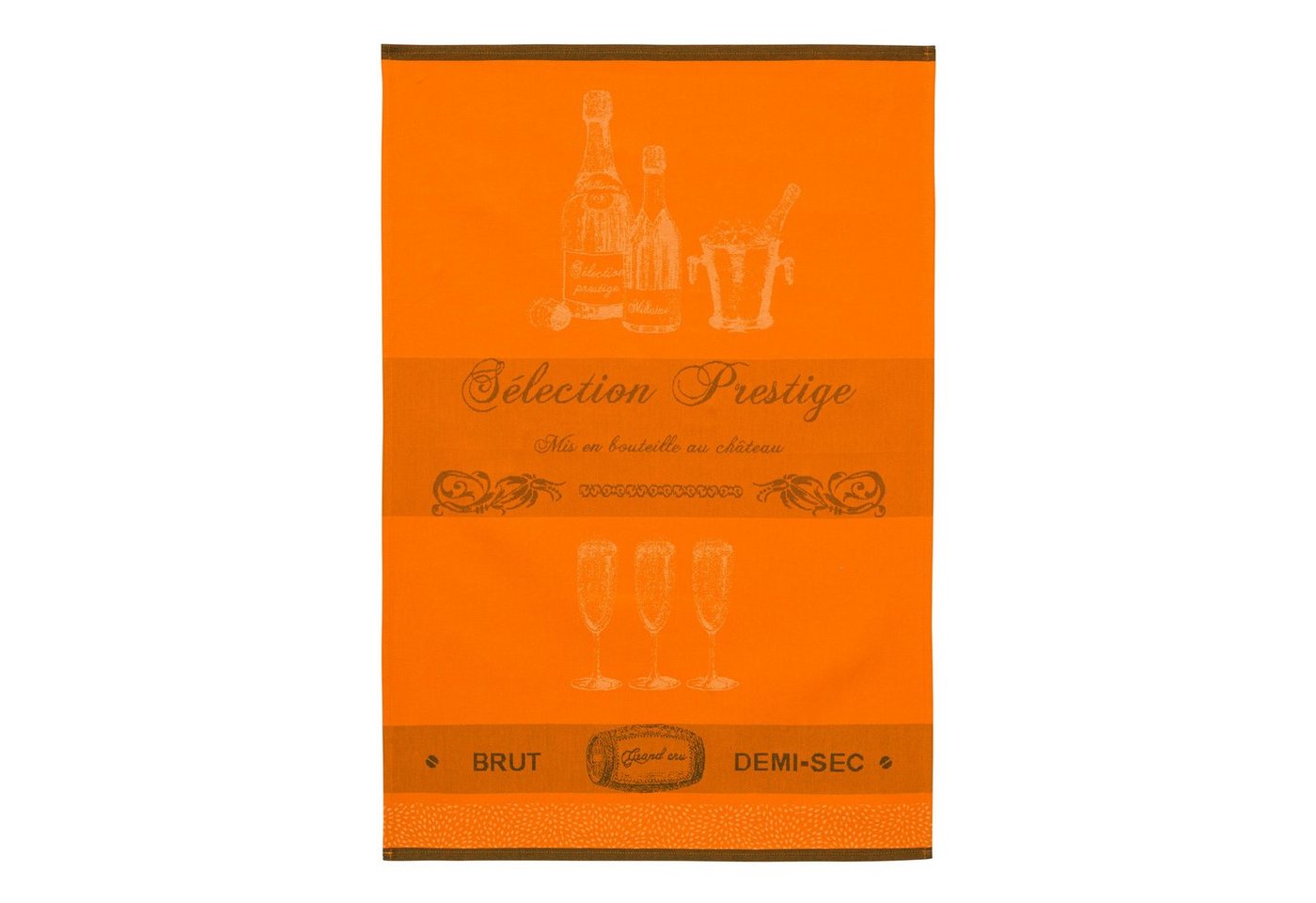 Coucke Geschirrtuch vins et bieres, (Set, 1-tlg), vins et bieres selection prestige, ca. 50x75 cm Jacquard von Coucke