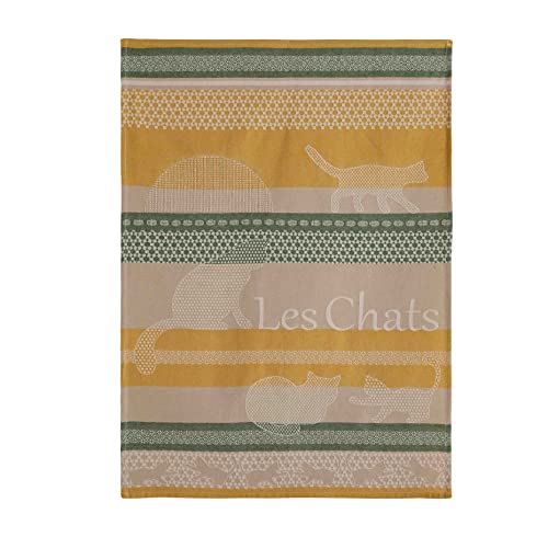 Coucke Les Chat Jacquard-Baumwoll-Handtuch, 50,8 x 76,2 cm, 100% Baumwolle von Coucke