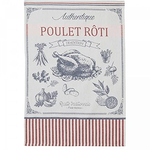 Coucke Geschirrtuch Jacquard Huhn Roti von Coucke